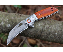 Damascus Steel Material Eagle Claw Tactical Portable Blade Outdoor Utility Hiking Camping Knife UD407699